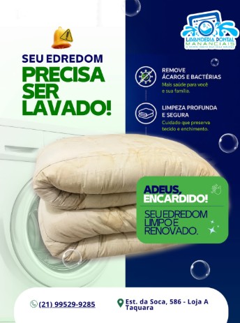 Post: seu edredom precisa ser lavado