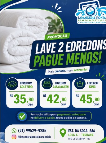 Post: promoção lave 2 edredons